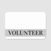 Fett Name-Tag "VOLUNTEER" Namensschild (Vorderseite)
