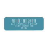 Fett-Namen Retro Typografie farbenfrohe Aquamarine (Vorne)