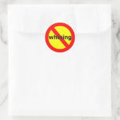 Fett-No-Whining-Sticker Runder Aufkleber (Tasche)