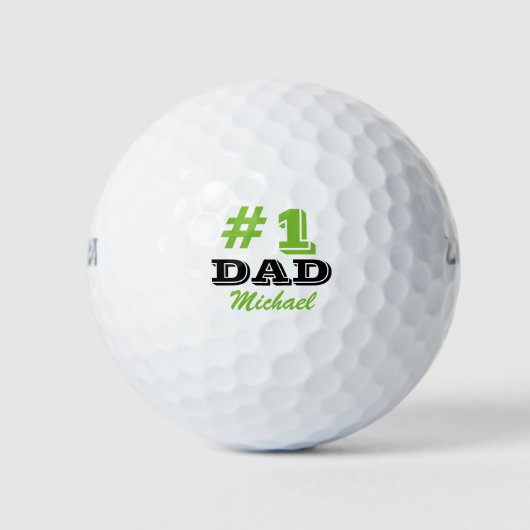 Fett Nummer 1 Vater Golfball (Vorderseite)