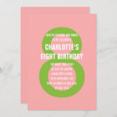 Fett Nummer Geburtstagspartei Einladung (Vorne/Hinten)