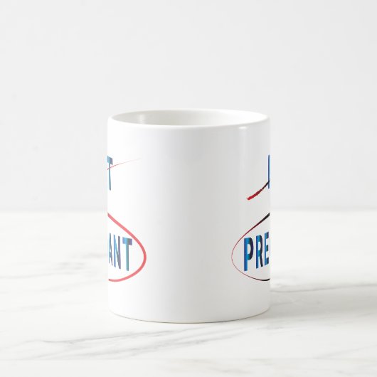 Fett oder Schwangere, Schwangerschaft Kaffeetasse (Mittel)