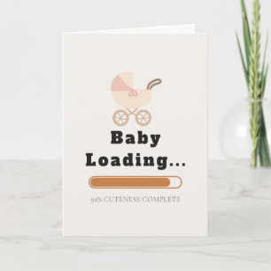 Fett ohne Serifen Ästhetische Grußkarte Baby Karte