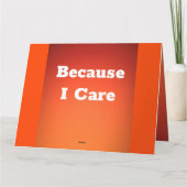 Fett Orange Happy Birthday Card Persönlichen Text Karte (Rückseite)