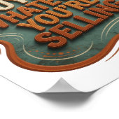 Fett Orange KAUFE DEINEN SCHMUCK NICHT Poster (Ecke)