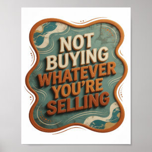 Fett Orange KAUFE DEINEN SCHMUCK NICHT Poster