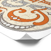 Fett Orange MAGISCHE Statement Design Poster (Ecke)