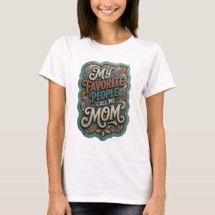 Fett Orange MEINE LIEBSTEN LEUTE NENNEN MICH MOM T-Shirt