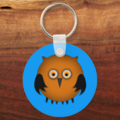 Fett Orange Owl Schlüsselanhänger (Vorderseite)