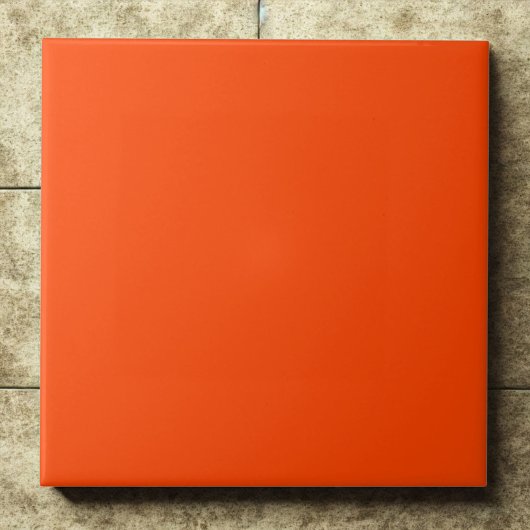 Fett Orange Red Statement Accent Fliese
