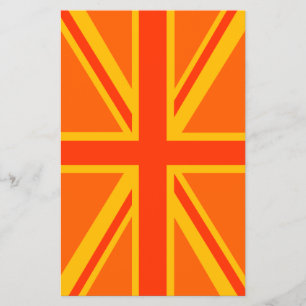 Fett Orange Union Jack britische Flagge Swag Flyer