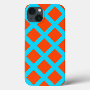 Fett orangefarbenes und türkisfarbenes Muster der Case-Mate iPhone Hülle