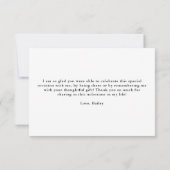 Fett Overlay-Abschluss-Klasse Jahr Dankeskarte (Rückseite)