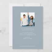 Fett Overlay bearbeitbare Farbkarte Save the Date Dankeskarte (Rückseite)