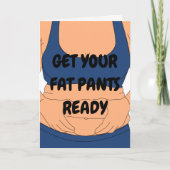 "Fett Pants" Funny Birthday Card Karte (Vorderseite)