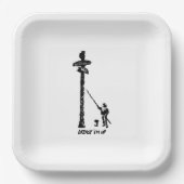 "Fett" Papierfett-Teller Pappteller (Vorderseite)