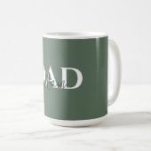 Fett Pastel VATER Tasse | Geschenk des modernen Va (VorderseiteRechts)