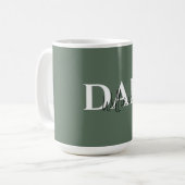 Fett Pastel VATER Tasse | Geschenk des modernen Va (Vorderseite Links)