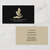 Fett Pearl Crystal Hand Boho Custom Gem Logo Visitenkarte (Vorne/Hinten)