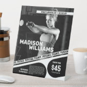 Fett Personal Trainer Foto Sockelschild (In Situ)