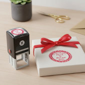 Fett Personalisierte Handarbeit mit Liebe rund Permastempel