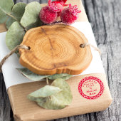 Fett Personalisierte Handarbeit mit Liebe rund Permastempel