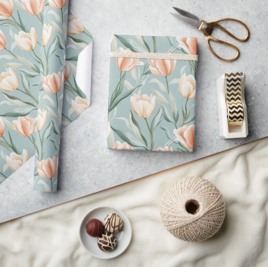 Fett Petals Tulip Papier Umpackpapier Geschenkpapier (Kunsthandwerk)