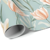 Fett Petals Tulip Papier Umpackpapier Geschenkpapier (Rolleneckpunkt)