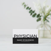 fett PHYSICIAN Visitenkarte (Stehend Vorderseite)