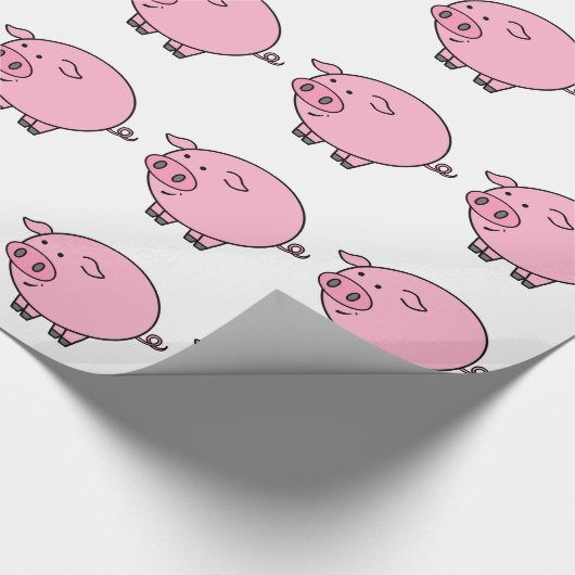 Fett Pig Geschenkpapier (Ecke)