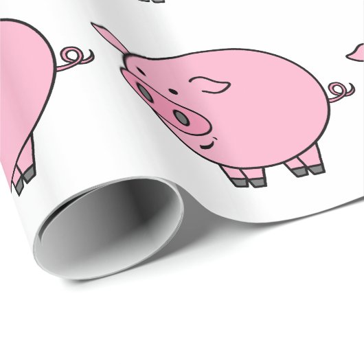 Fett Pig Geschenkpapier (Rolleneckpunkt)