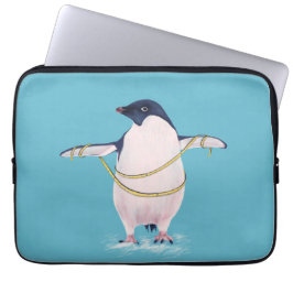 Fett Pinguin auf Diät Niedlicher Funny Bird Laptopschutzhülle