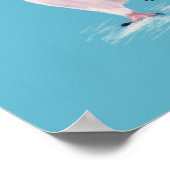 Fett Pinguin auf Diät Niedlicher Funny Bird Poster (Ecke)