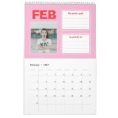 Fett Planer Benutzerdefinierter Foto-Kalender Kalender (Feb 2027)