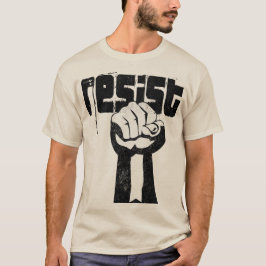 Fett politischen T - Shirt RESISTIEREN - sich für 