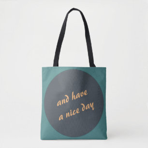 Fett Polka Dockt jeden beliebigen Text Tasche