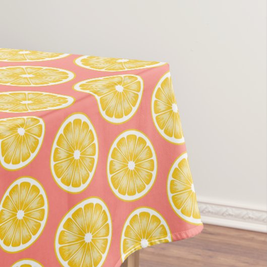 Fett Pop Art Pink Lemonade Slice Gelb Tischdecke (Beispiel)