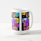 Fett Pop-Art | Retro-Comic-Stil Tasse (VorderseiteRechts)