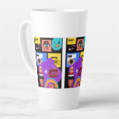 Fett Pop-Art | Retro-Comic-Stil Tasse (Linke Ecke)