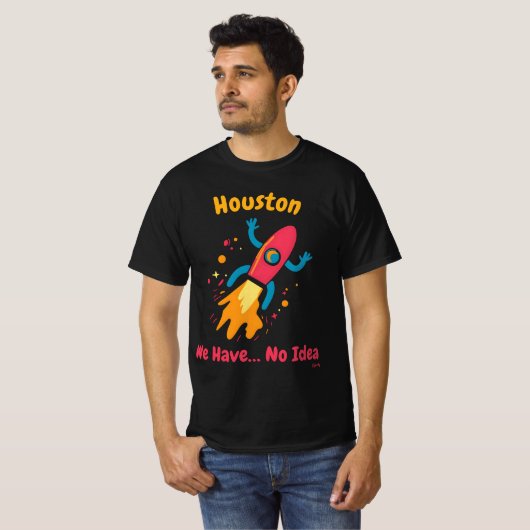 Fett Pop Art Rocket Space T - Shirt (Vorne ganz)