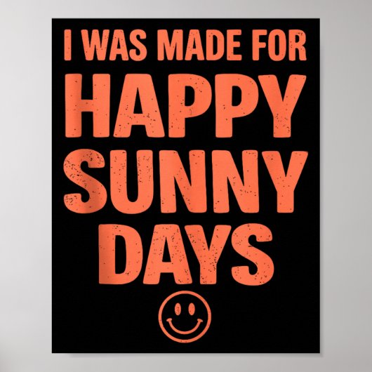 Fett positives Zitat glücklicher Sommer ästhetisch Poster (Vorne)