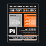 Fett-Privatauge, Privatdetektiv Flyer<br><div class="desc">Fett Privatauge,  Privatdetektiv Ermittler Flyer durch den Business Card Store.</div>