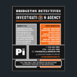 Fett-Privatauge, Privatdetektiv Flyer<br><div class="desc">Fett Privatauge,  Privatdetektiv Ermittler Flyer durch den Business Card Store.</div>