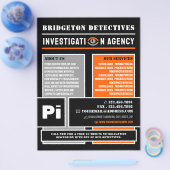 Fett-Privatauge, Privatdetektiv Flyer (Einzeln)