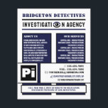 Fett-Privatauge, Privatdetektiv Flyer<br><div class="desc">Fett Privatauge,  Privatdetektiv Ermittler Flyer durch den Business Card Store.</div>