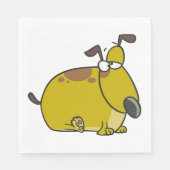 Fett Puppy Paper Napkins Serviette (Vorderseite)