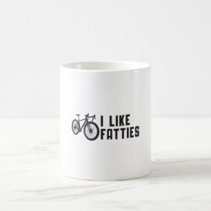 Fett-Rad I like Fatties Biker Rad Retro Vintag Kaffeetasse