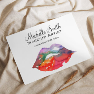Fett Rainbow Lips Wasserfarbe Zeichnend Schönheit  Flyer