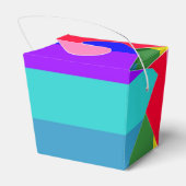 Fett-Rainbow-Strips-Bevorzugung Geschenkschachtel (Rückseite)