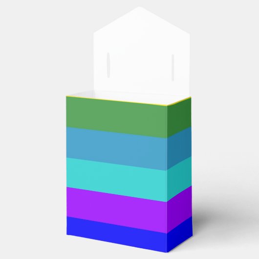 Fett-Rainbow-Strips-Bevorzugung Geschenkschachtel (Geöffnet)